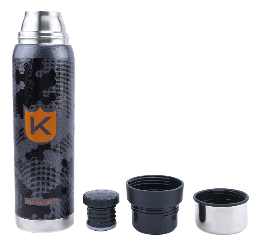 Termo Kushiro 900ml Frío Calor Acero Pico Cebador