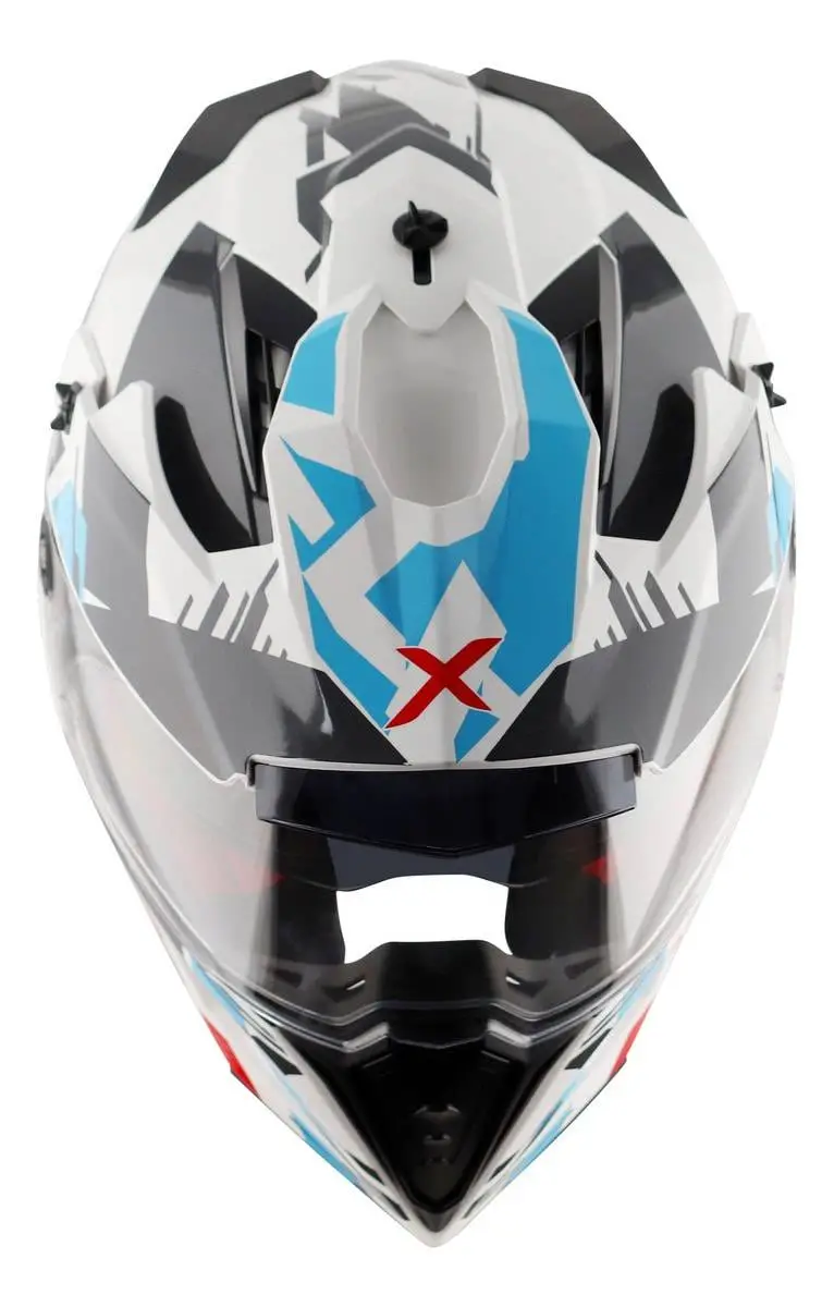 Casco Moto Axor X Cross Doble Visor Apto Pinlock Enduro Off Road