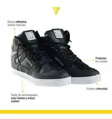 Zapatillas Botas Moto Vértigo Ecocuero C/refuerzo