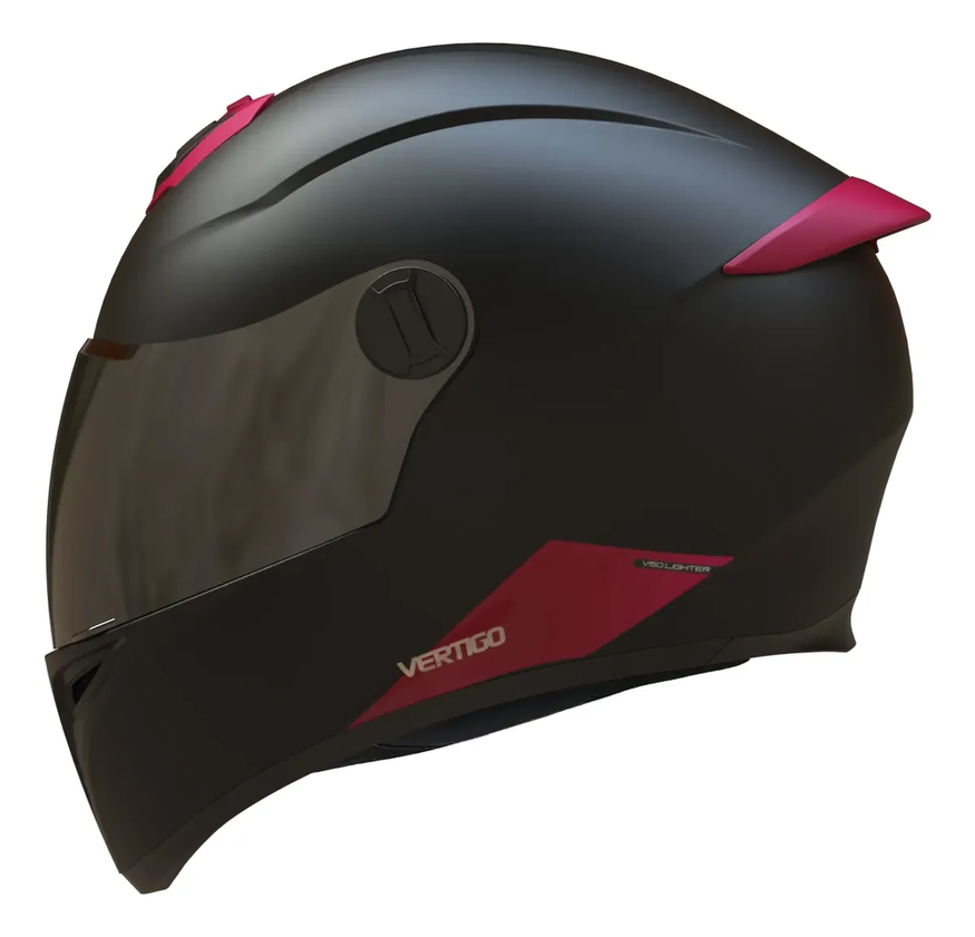 Casco Moto Integral Vertigo V50 Lighter Alerón Sólido