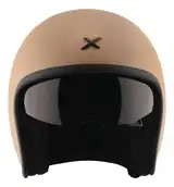 Casco Moto Abierto Retro Axor Jet Solid Visor Solar