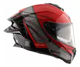 Casco Moto Axor Brutale Doble Visor Con Pinlock Doble Alerón B-R BRILLO L