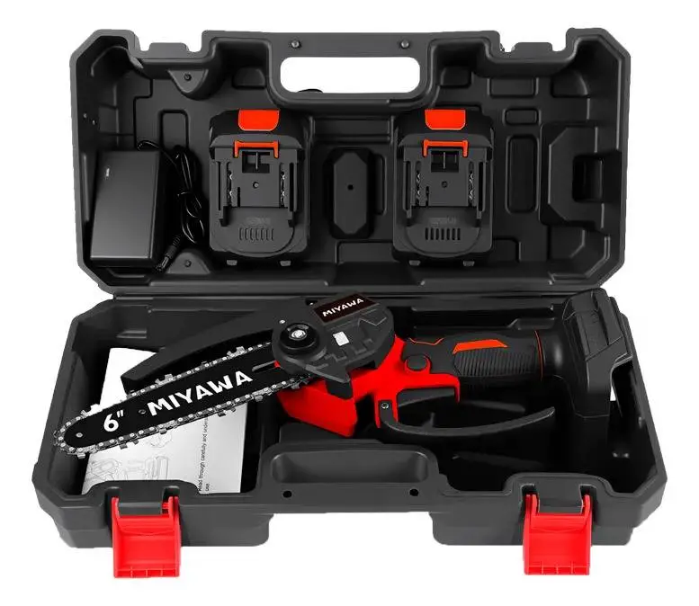 Sierra De Poda Eléctrica Inalámbrica 6" 20v Con 2 Baterías y Cargador