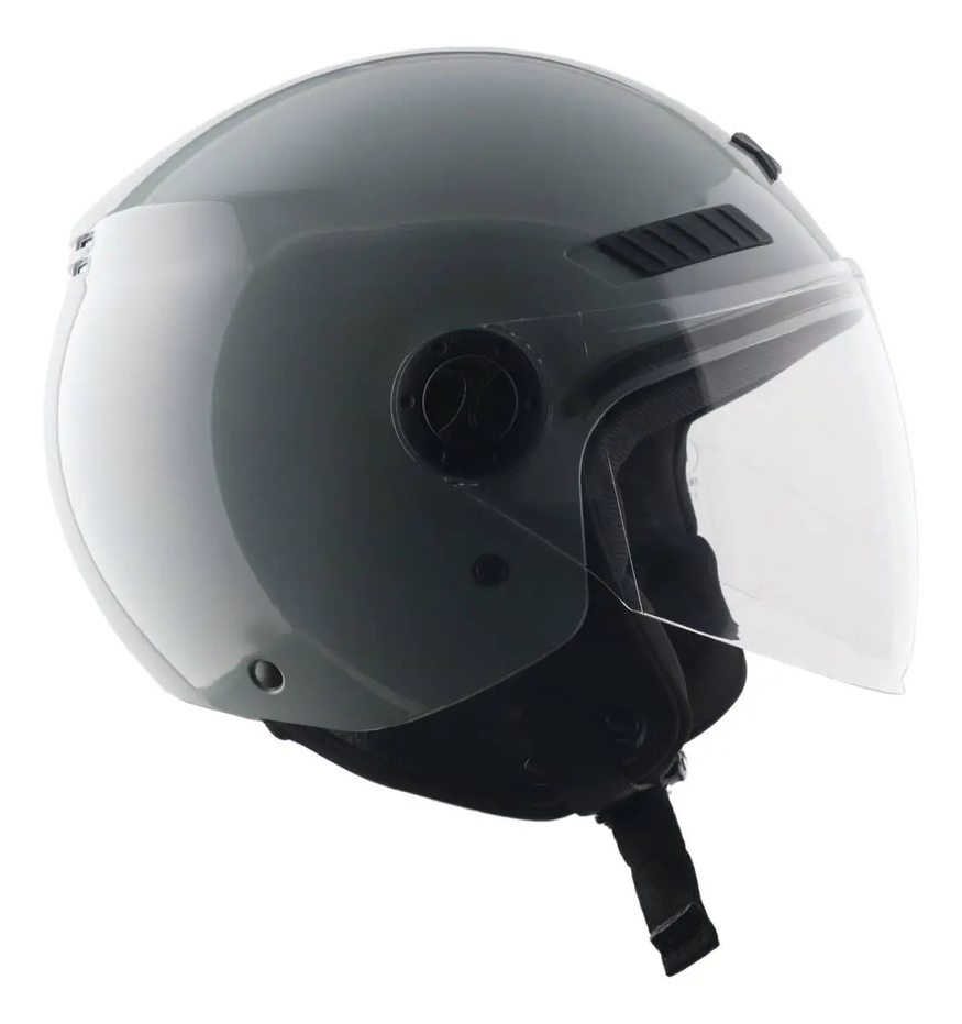 Casco Moto Abierto Con Visor Axor Kioto Solid Doble Certificación