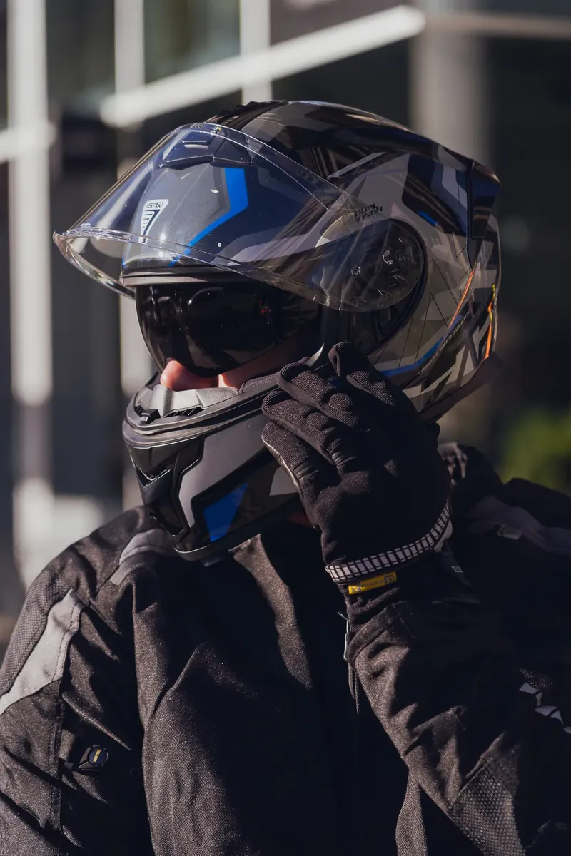Casco Moto Vertigo Integral Zap Volt Doble Visor Alerón