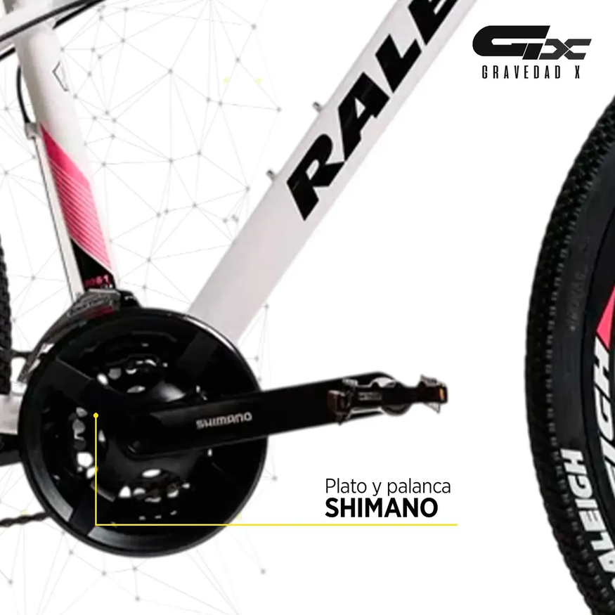 Bicicleta Mtb Raleigh M 2.0 Dama R27.5 21v