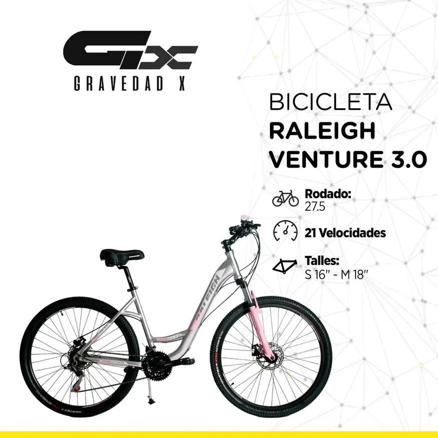 Bicicleta Raleigh Venture27.5 Aluminio Suspensión