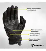 Guantes Moto Vertigo C Protección Rígida Nudillos