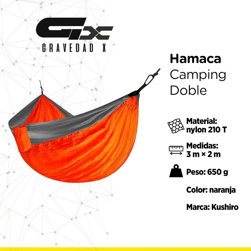 Hamaca Paraguaya Doble Camping Kushiro