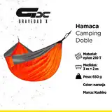 Hamaca Paraguaya Doble Camping Kushiro