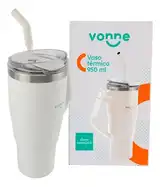 Vaso Térmico 950ml Asa De Doble Posición Liviano Práctico