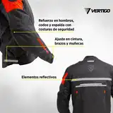 Campera Vertigo Cordura Desmontable Protecciones