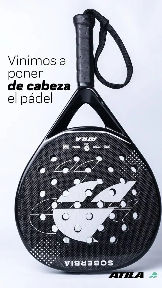 Paleta Padel Atila Soberbia Diamante Full Carbono