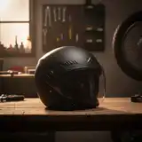 Casco Moto Abierto Con Visor Axor Kioto Solid Doble Certificación