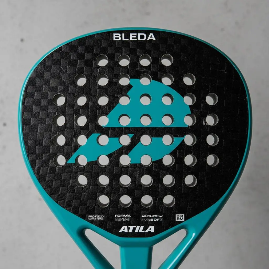 Paleta Padel Atila Bleda Carbono 12k Diamante Eva Soft