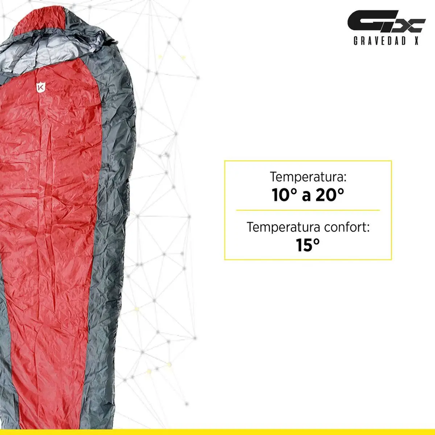 Bolsa De Dormir Sarcófago Liviana Cómoda Camping