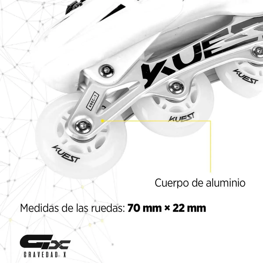 Rollers Patin Aluminio Extensible Rueda Pu