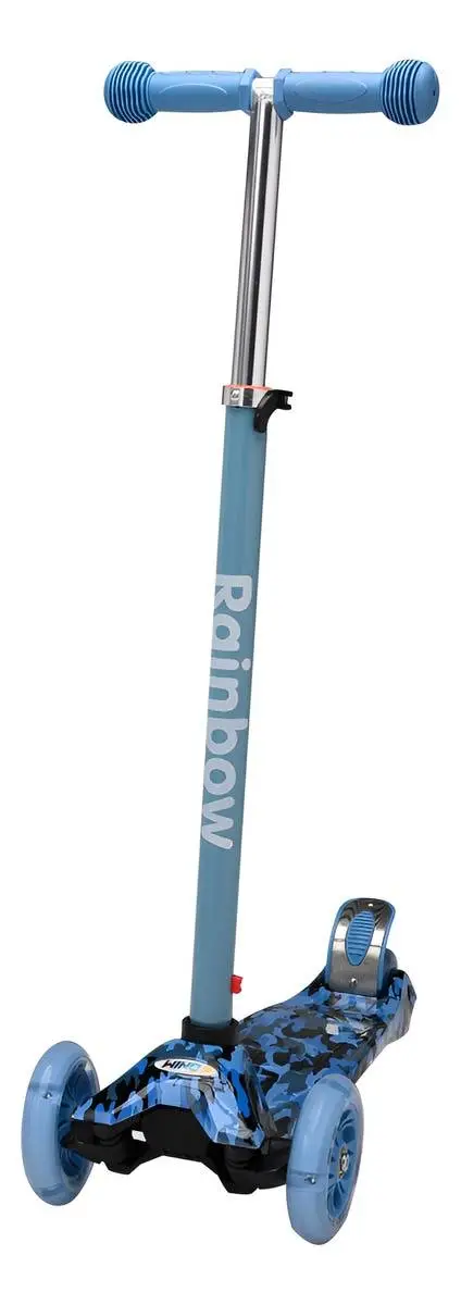 Monopatín Infantil Wind Rainbow 3 Ruedas Led Aluminio