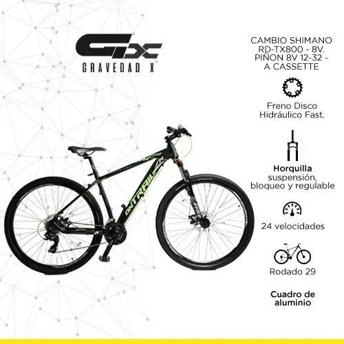 Bicicleta Mtb Firebird R29 Alum 24v D Hidráulico
