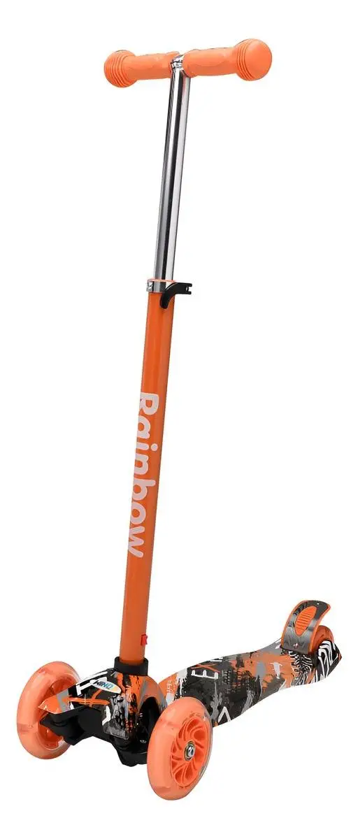 Monopatín Infantil Wind Rainbow 3 Ruedas Led Aluminio