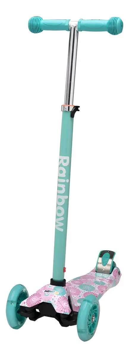 Monopatín Infantil Wind Rainbow 3 Ruedas Led Aluminio