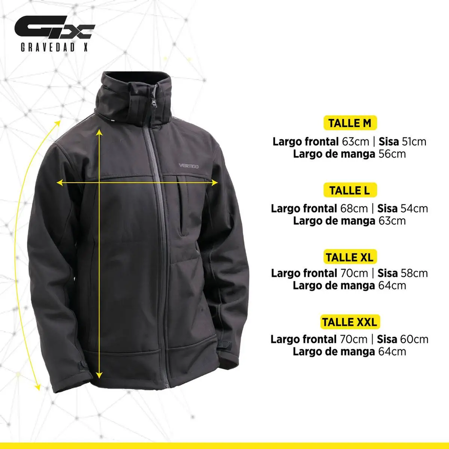 Campera Moto Vw2 Softshell Micropolar Vertigo
