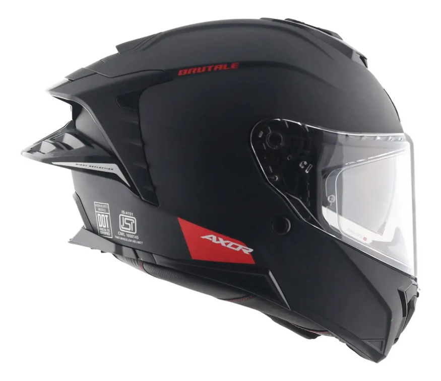 Casco Moto Axor Brutale Doble Visor Con Pinlock Incorporado Doble Alerón