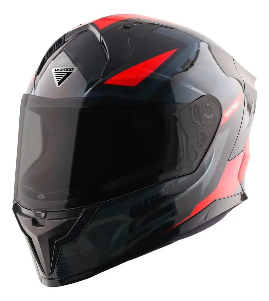 Casco Moto Integral Vertigo Sonic Trigger Alerón Visor Fume