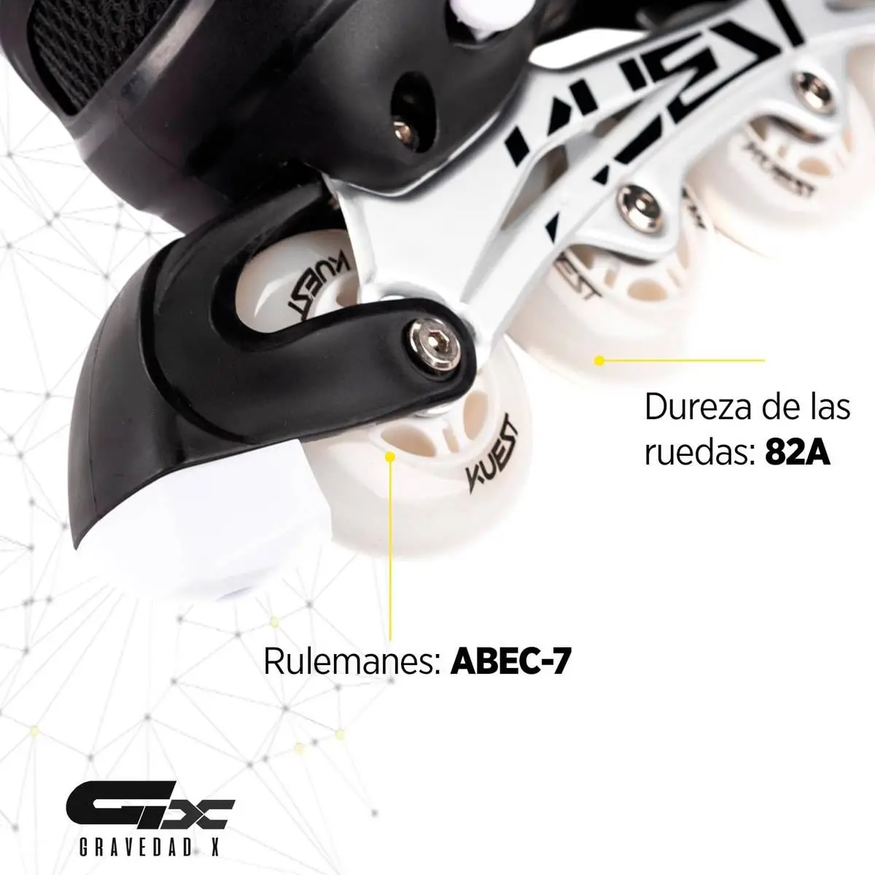 Rollers Patin Aluminio Extensible Rueda Pu