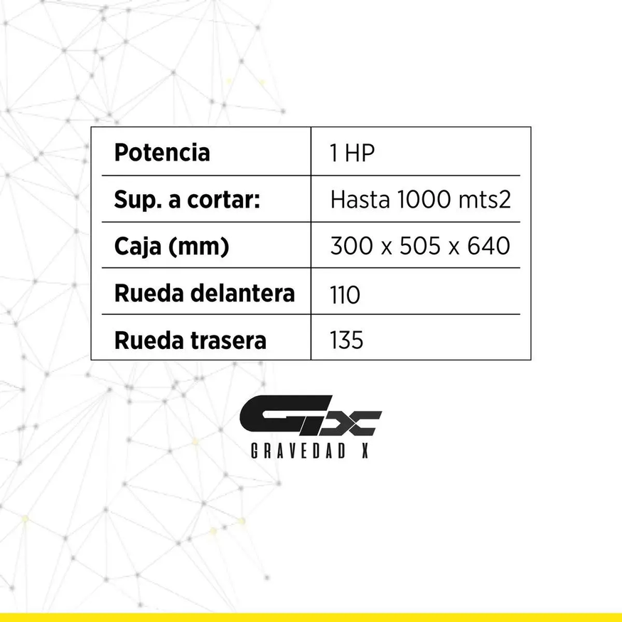 Cortadora Césped Eléctrica 1600w 6 Posiciones