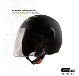 Casco Moto Abierto Vertigo V20 Driver Solid Visor