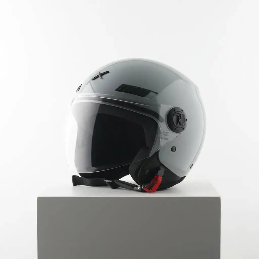 Casco Moto Abierto Con Visor Axor Kioto Solid Doble Certificación
