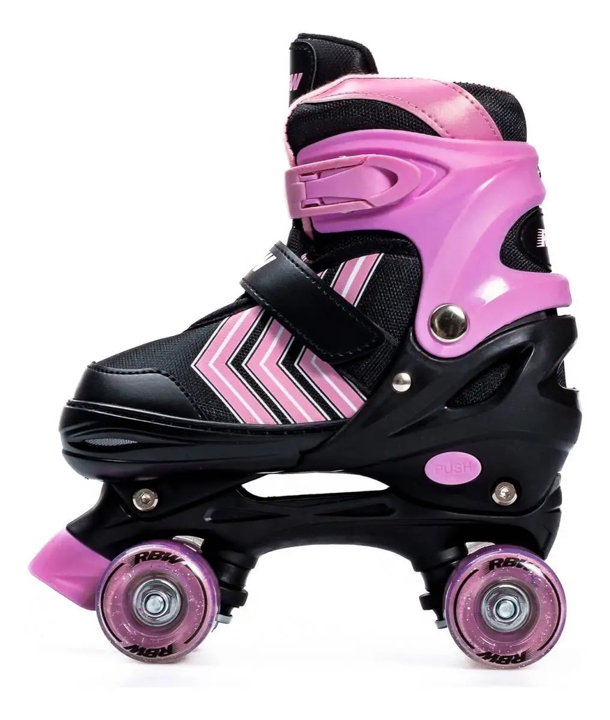 Patines Niños 4 Ruedas Extensible Ajustables Rainbow