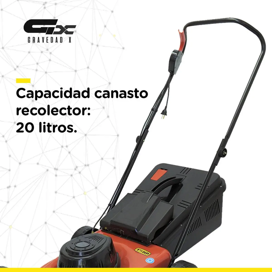 Cortadora Césped Eléctrica 2100w Potencia 1 1/2hp