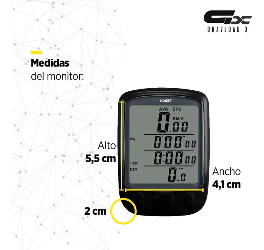 Velocímetro Digital Bicicleta 27 Funciones