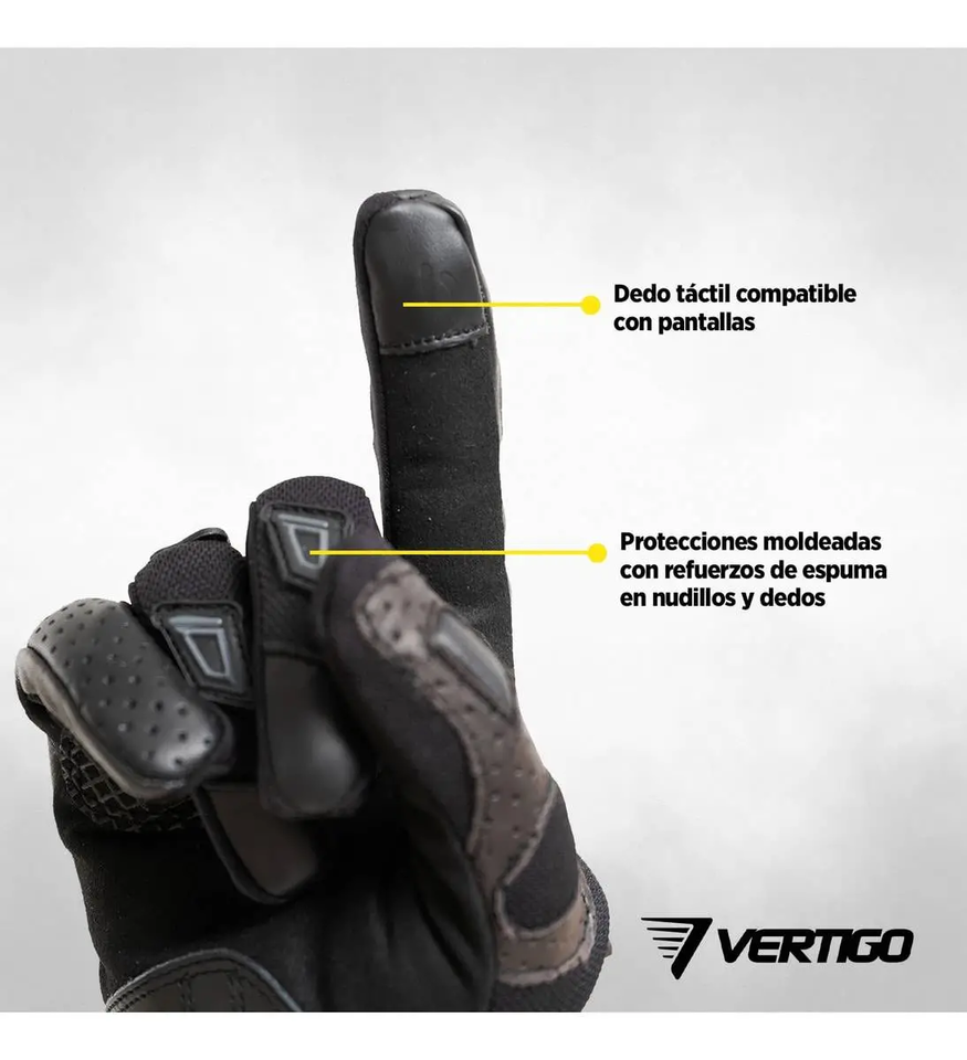 Guantes Moto Vertigo Con Protección
