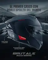 Casco Moto Axor Brutale Doble Visor Con Pinlock Incorporado Doble Alerón