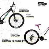 Bicicleta Mtb Raleigh M 2.0 Dama R27.5 21v