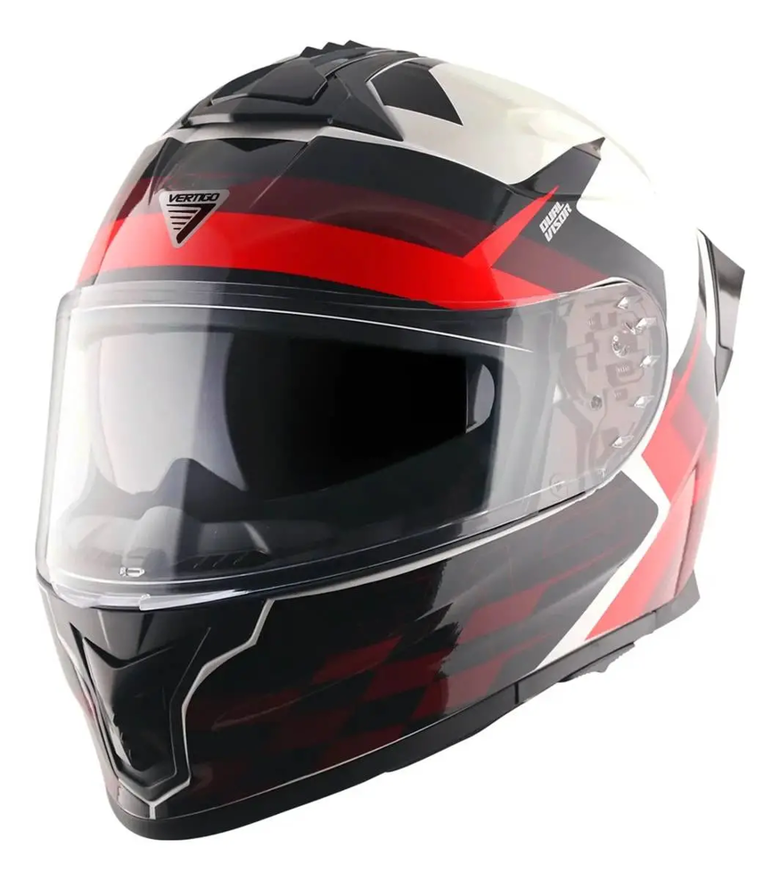 Casco Moto Vertigo Integral Zap Alliance Doble Visor Alerón