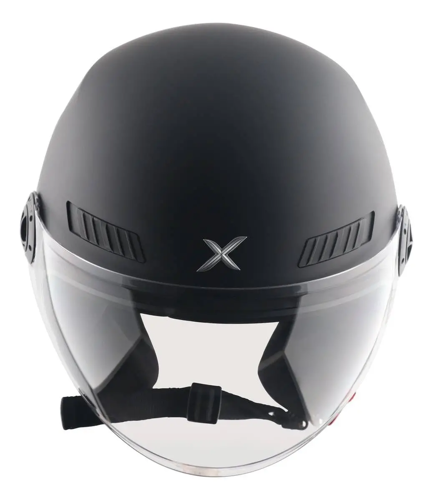 Casco Moto Abierto Con Visor Axor Kioto Solid Doble Certificación
