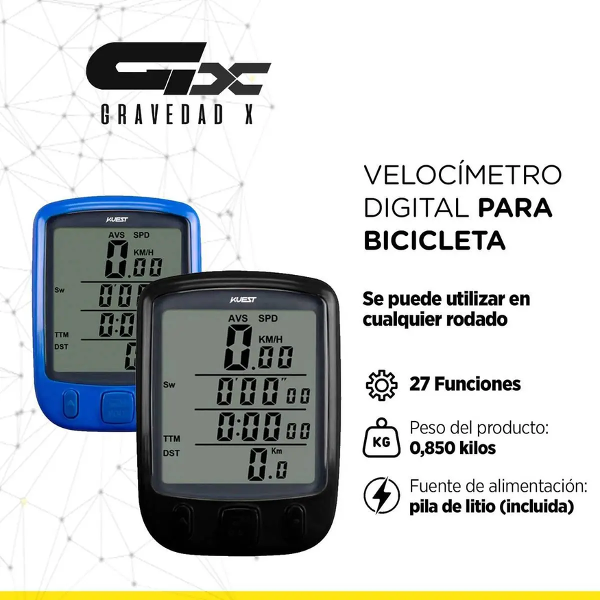 Velocímetro Digital Bicicleta 27 Funciones