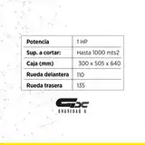 Cortadora Césped Eléctrica 6 Posiciones Canasto