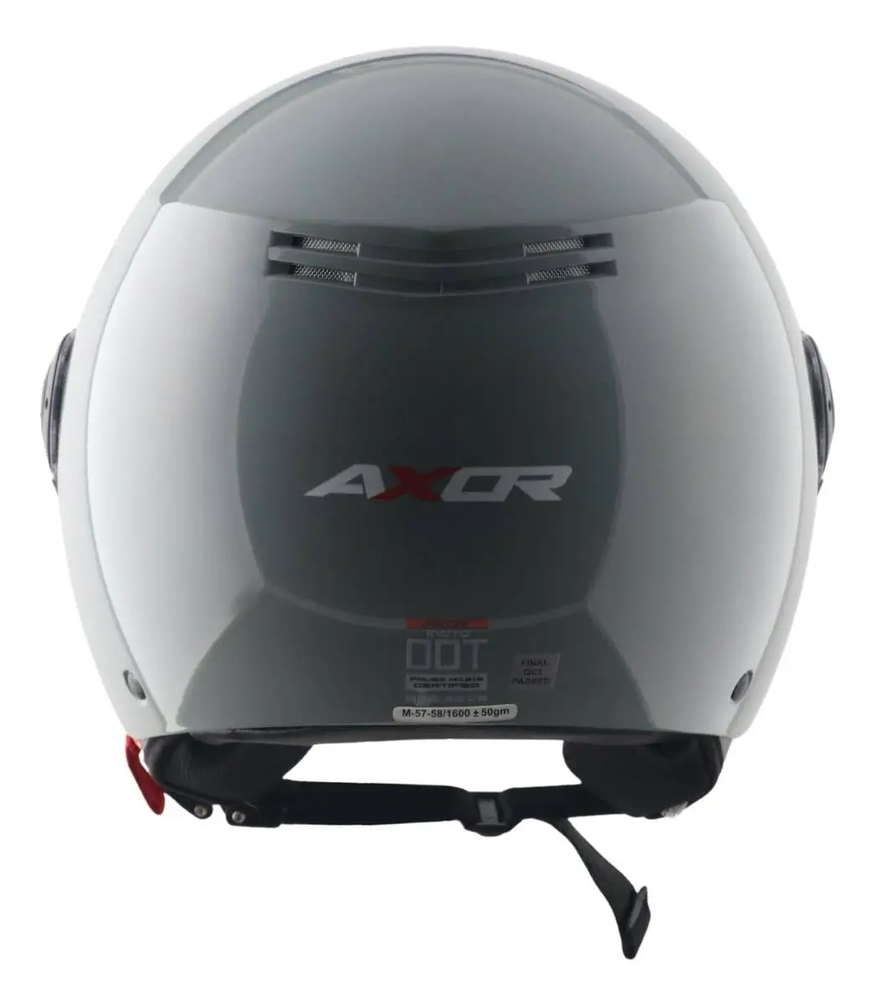 Casco Moto Abierto Con Visor Axor Kioto Solid Doble Certificación